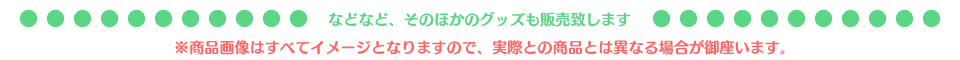 などなど、そのほかのグッズも販売致します